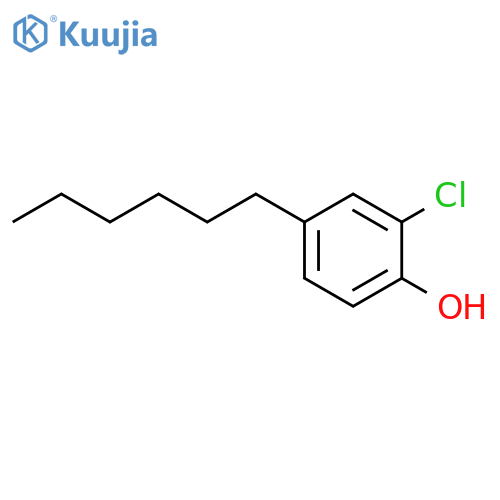 2-chloro-4-hexylphenol structure
