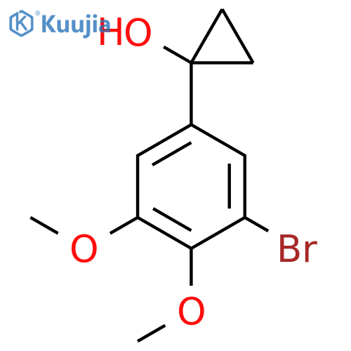 1-(3-bromo-4,5-dimethoxyphenyl)cyclopropan-1-ol structure