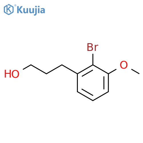 3-(2-bromo-3-methoxyphenyl)propan-1-ol structure