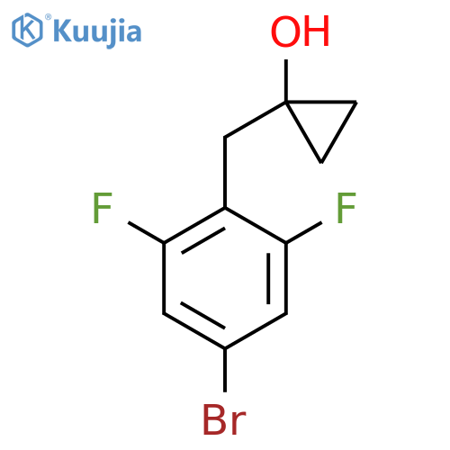 1-(4-bromo-2,6-difluorophenyl)methylcyclopropan-1-ol structure