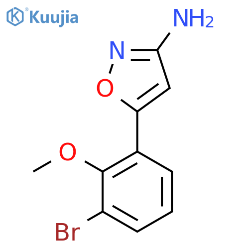 5-(3-Bromo-2-methoxyphenyl)-1,2-oxazol-3-amine structure