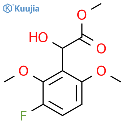 methyl 2-(3-fluoro-2,6-dimethoxyphenyl)-2-hydroxyacetate structure