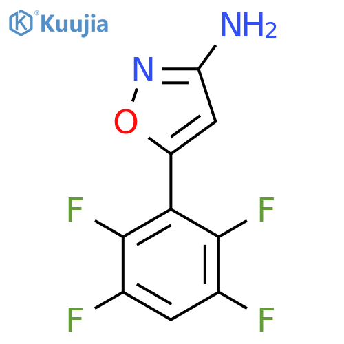 5-(2,3,5,6-tetrafluorophenyl)-1,2-oxazol-3-amine structure