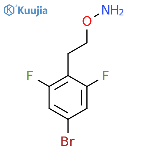 O-2-(4-bromo-2,6-difluorophenyl)ethylhydroxylamine structure