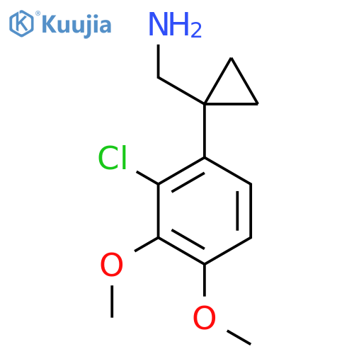 1-(2-chloro-3,4-dimethoxyphenyl)cyclopropylmethanamine structure
