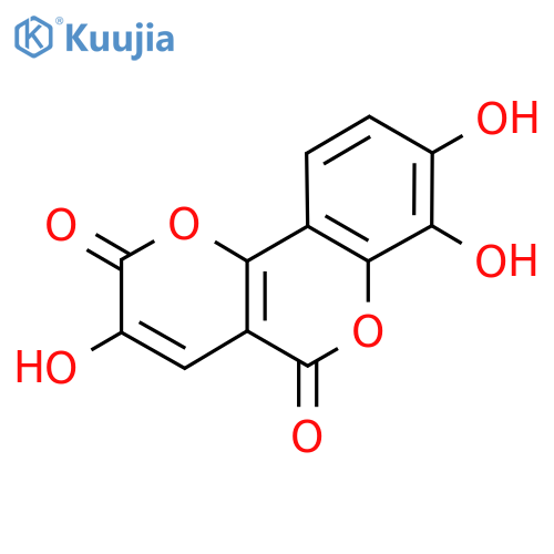 3,7,8-Trihydroxy-2H,5H-pyrano[3,2-c][1]benzopyran-2,5-dione structure