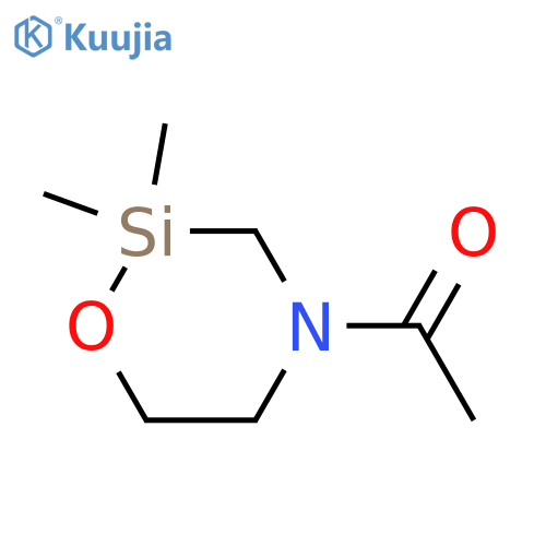 1-Oxa-4-aza-2-silacyclohexane, 4-acetyl-2,2-dimethyl- structure