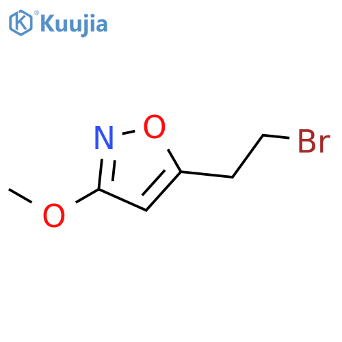 5-(2-bromoethyl)-3-methoxy-1,2-oxazole structure