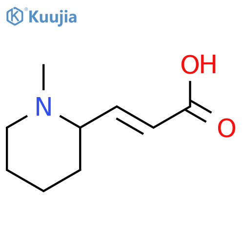 3-(1-methylpiperidin-2-yl)prop-2-enoic acid structure