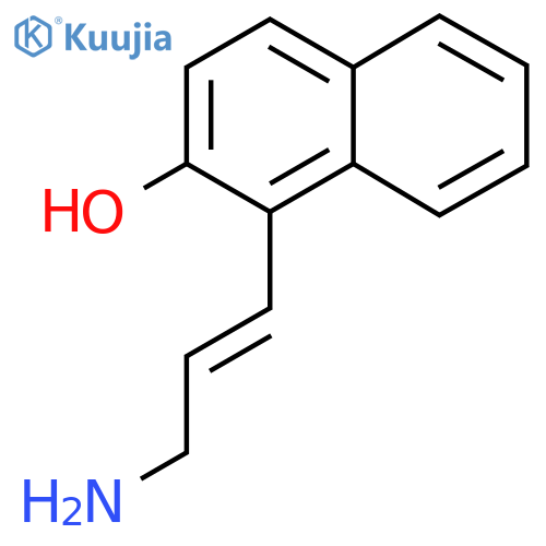 1-(3-aminoprop-1-en-1-yl)naphthalen-2-ol structure