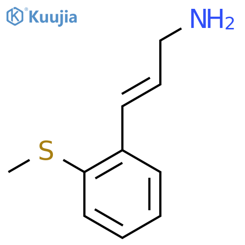 3-2-(methylsulfanyl)phenylprop-2-en-1-amine structure