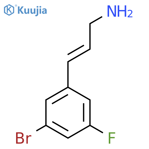 3-(3-bromo-5-fluorophenyl)prop-2-en-1-amine structure