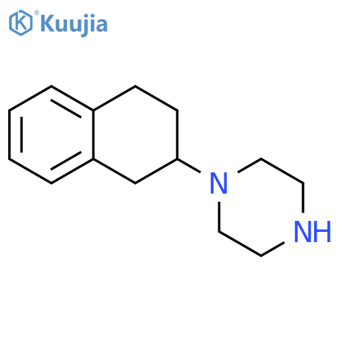 1-(1,2,3,4-tetrahydronaphthalen-2-yl)piperazine structure