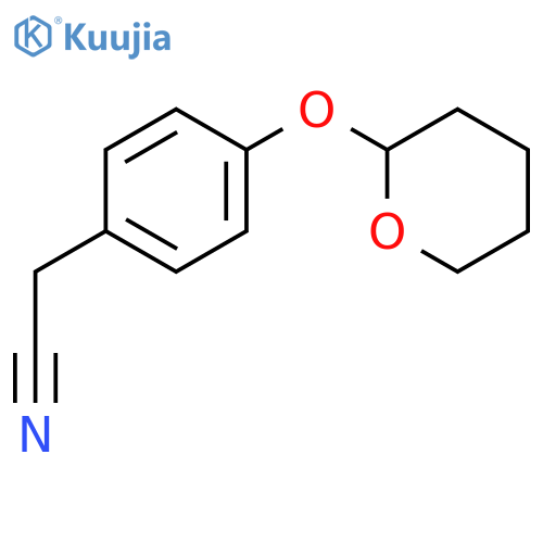 4-O-Tetrahydropyranyl-4-hydroxyphenylacetonitrile structure