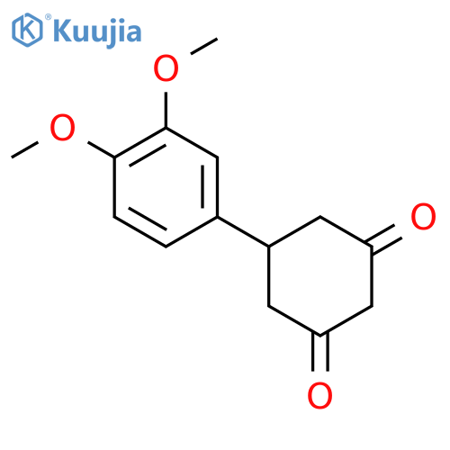5-(3,4-Dimethoxyphenyl)cyclohexane-1,3-dione structure