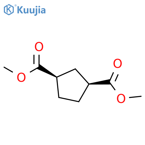 1,3-Cyclopentanedicarboxylic acid, dimethyl ester, (1R-cis)- structure