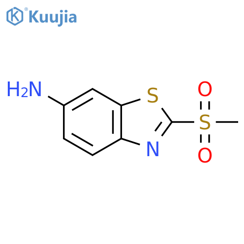 6-Benzothiazolamine, 2-(methylsulfonyl)- structure