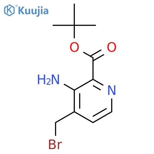 tert-butyl N-[4-(bromomethyl)pyridin-2-yl]carbamate structure