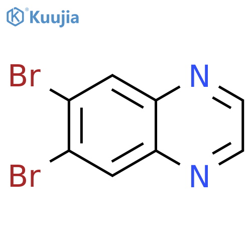Quinoxaline, 6,7-dibromo- structure