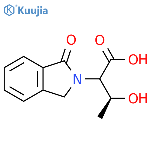 (2R,3S)-3-Hydroxy-2-(1-oxo-1,3-dihydro-2H-isoindol-2-yl)butanoic acid structure