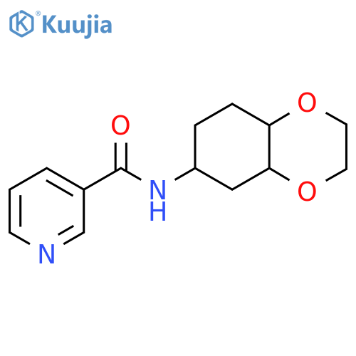 N-(octahydro-1,4-benzodioxin-6-yl)pyridine-3-carboxamide structure