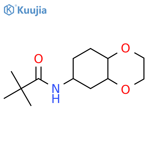 2,2-dimethyl-N-(octahydro-1,4-benzodioxin-6-yl)propanamide structure