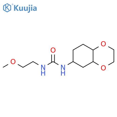 3-(2-methoxyethyl)-1-(octahydro-1,4-benzodioxin-6-yl)urea structure