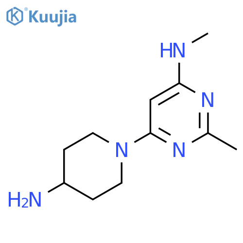 6-(4-Aminopiperidin-1-yl)-N,2-dimethylpyrimidin-4-amine structure