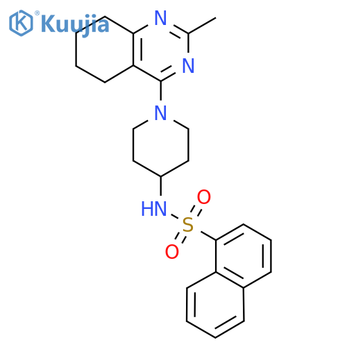 N-1-(2-methyl-5,6,7,8-tetrahydroquinazolin-4-yl)piperidin-4-ylnaphthalene-1-sulfonamide structure