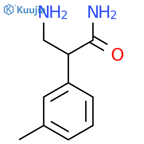 3-Amino-2-(3-methylphenyl)propanamide structure