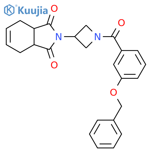 2-(1-(3-(benzyloxy)benzoyl)azetidin-3-yl)-3a,4,7,7a-tetrahydro-1H-isoindole-1,3(2H)-dione structure