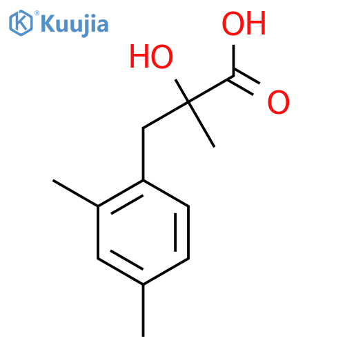 3-(2,4-dimethylphenyl)-2-hydroxy-2-methylpropanoic acid structure
