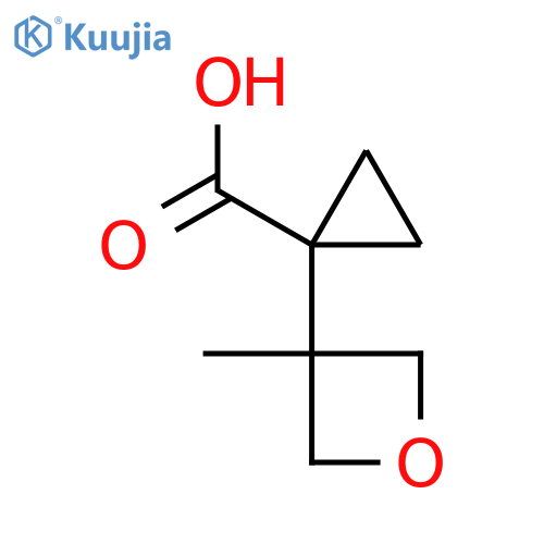 1-(3-methyloxetan-3-yl)cyclopropane-1-carboxylic acid structure
