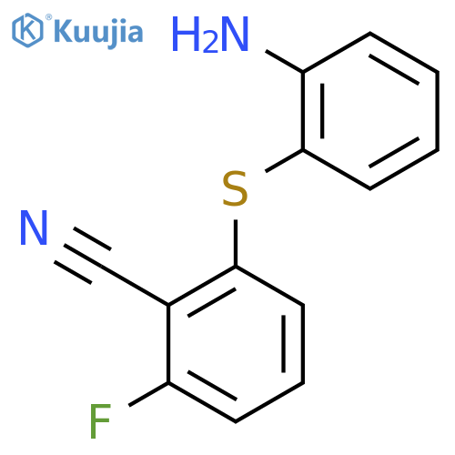 2-[(2-Aminophenyl)sulfanyl]-6-fluorobenzenecarbonitrile structure