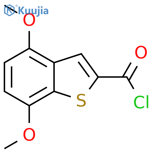 Benzo[b]thiophene-2-carbonyl chloride, 4,7-dimethoxy- structure
