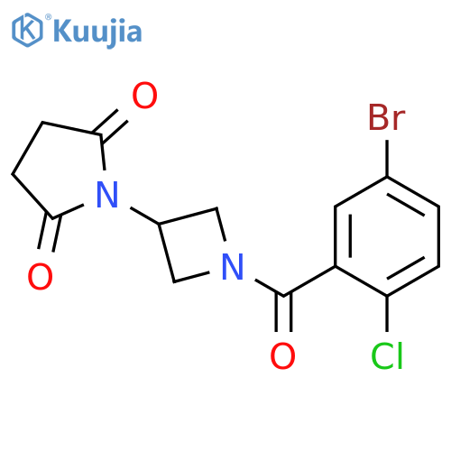1-[1-(5-Bromo-2-chlorobenzoyl)azetidin-3-yl]pyrrolidine-2,5-dione structure
