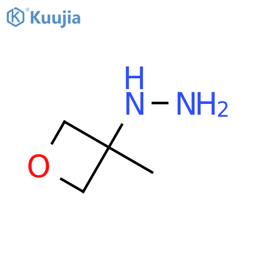 (3-methyloxetan-3-yl)hydrazine structure