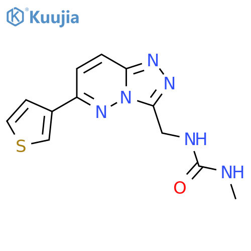 3-methyl-1-{6-(thiophen-3-yl)-1,2,4triazolo4,3-bpyridazin-3-ylmethyl}urea structure