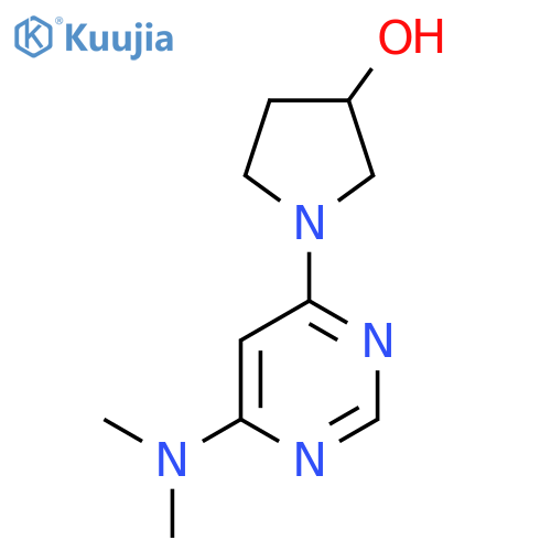 1-[6-(dimethylamino)pyrimidin-4-yl]pyrrolidin-3-ol structure