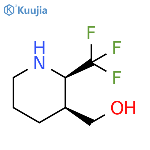 rac-(2R,3S)-2-(trifluoromethyl)piperidin-3-ylmethanol structure