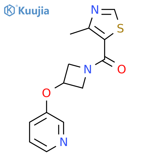 3-{1-(4-methyl-1,3-thiazole-5-carbonyl)azetidin-3-yloxy}pyridine structure