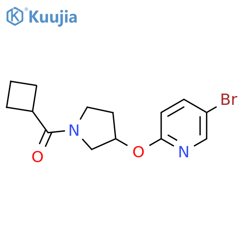 (3-((5-Bromopyridin-2-yl)oxy)pyrrolidin-1-yl)(cyclobutyl)methanone structure