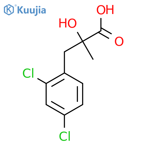 3-(2,4-dichlorophenyl)-2-hydroxy-2-methylpropanoic acid structure