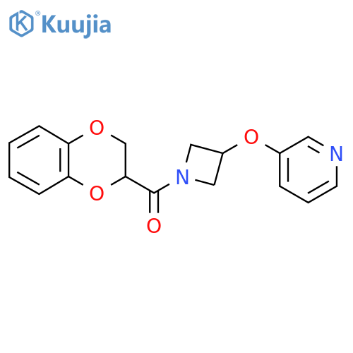3-{1-(2,3-dihydro-1,4-benzodioxine-2-carbonyl)azetidin-3-yloxy}pyridine structure