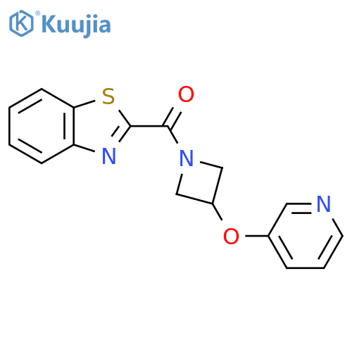 2-3-(pyridin-3-yloxy)azetidine-1-carbonyl-1,3-benzothiazole structure