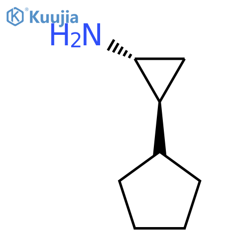 rac-(1R,2S)-2-cyclopentylcyclopropan-1-amine structure