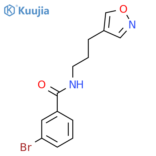 3-bromo-N-(3-(isoxazol-4-yl)propyl)benzamide structure