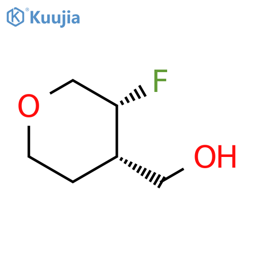 [cis-3-fluorooxan-4-yl]methanol structure