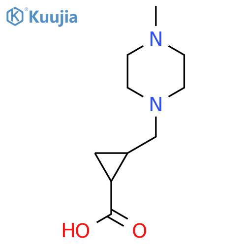 2-[(4-Methylpiperazin-1-yl)methyl]cyclopropane-1-carboxylic acid structure