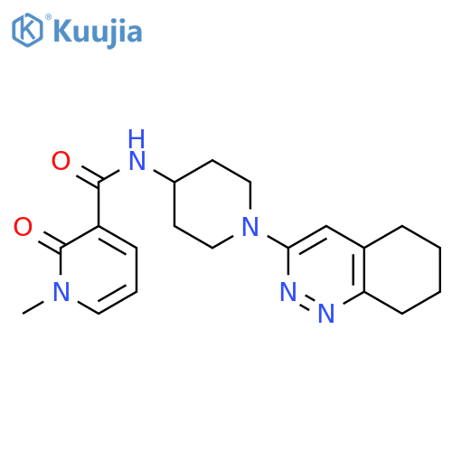 1-methyl-2-oxo-N-1-(5,6,7,8-tetrahydrocinnolin-3-yl)piperidin-4-yl-1,2-dihydropyridine-3-carboxamide structure